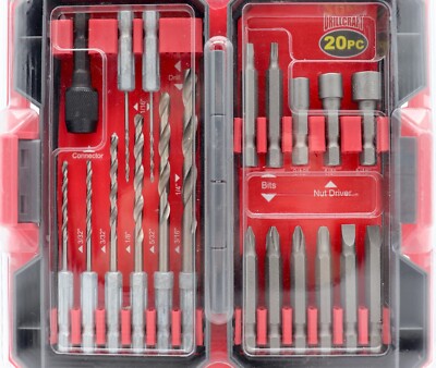 Drillcraft Assorted 20 pc Drill & Drive Bits Set DTC-020 Tools