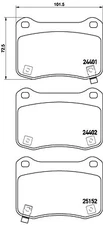 Brembo P 83 134 brake pad set, disc brake for Lexus