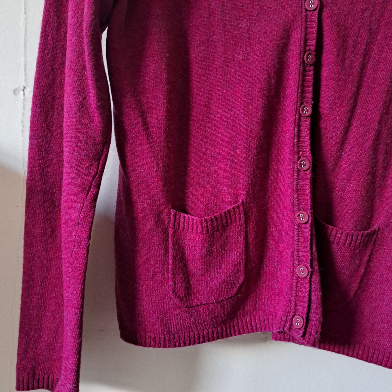 Seasalt Deluxe Womens Fine Knit Cardigan UK 16 Merino Alpaca Blend