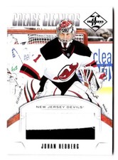 12-13 Limited Johan Hedberg /25 Jersey Prime Crease Cleaners NJ Devils 2012