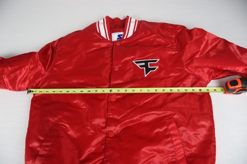 Starter Red Faze Clan Bomber Jacket Men Size Large - Picture 9 of 10