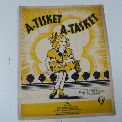 song sheet A-TISKET A-TASKET Ella Fitzgerald Al Feldman 1938