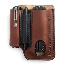 Made in USA Leather EDC Pouch | Leather Multitool Sheath/Holster for Men | Be...