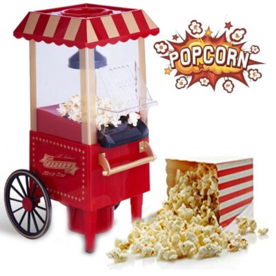 Macchina Per Popcorn 1200W - Bianco/Rosso, Pronta In 2-4 Minuti - Foto 10