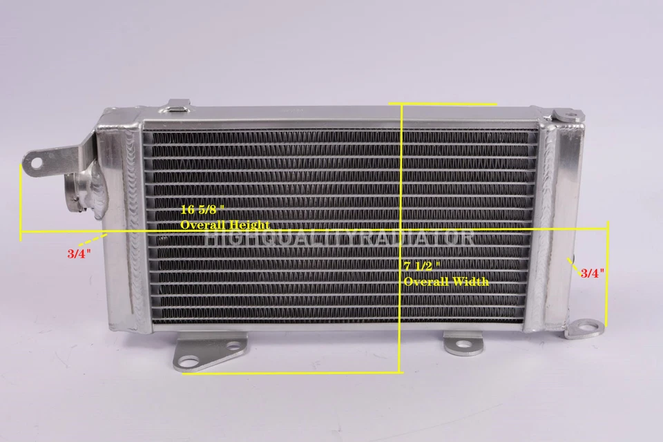 Motorcycle All Aluminum Radiator For 2015-2018 Kawasaki  KLR650  2016 2017 Foto 2 de 4