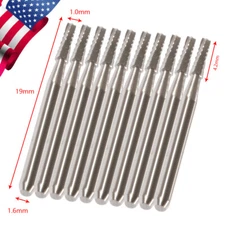 10-100pcs Dental Round Carbide Steel Drills Burs FG1557 for High Speed Handpiece