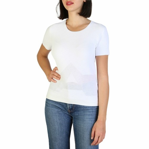 Armani Jeans T-shirt Bianca Donna Viscosa Mod.3Y5M2L_5M22Z | eBay