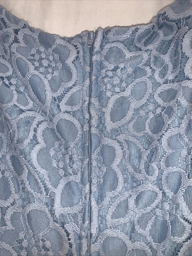 Jodi Kristopher Womens Juniors Size 3 (S) Blue Lace Fit & Flare Sleeveless Dress - Picture 9 of 11