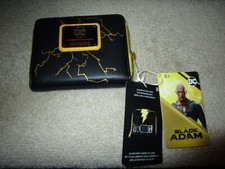DC Comics Black Adam Glow Cosplay Zip Around Wallet Loungefly NWTS
