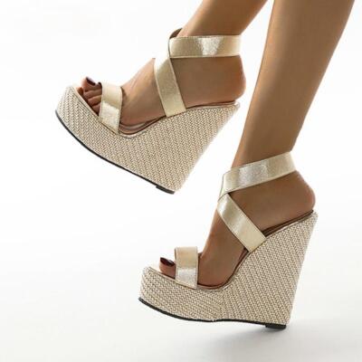 Women's Summer Platform Sandals Shoes Peep Toe Wedges High Heels