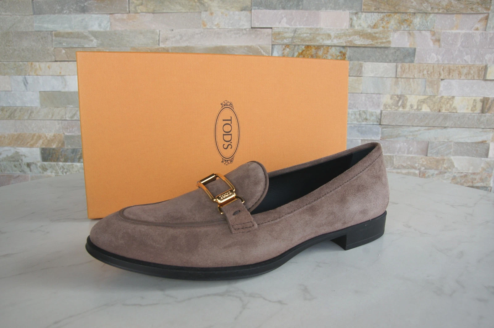 TOD’S Tods Tod's taglia 37 slipper mocassini scarpe cappuccino nuove ex prezzo consigliato 430 €