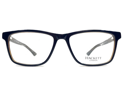 Hackett Eyeglasses Frames HEK1169 602 Navy Blue Black Square Full Rim 53-16-145