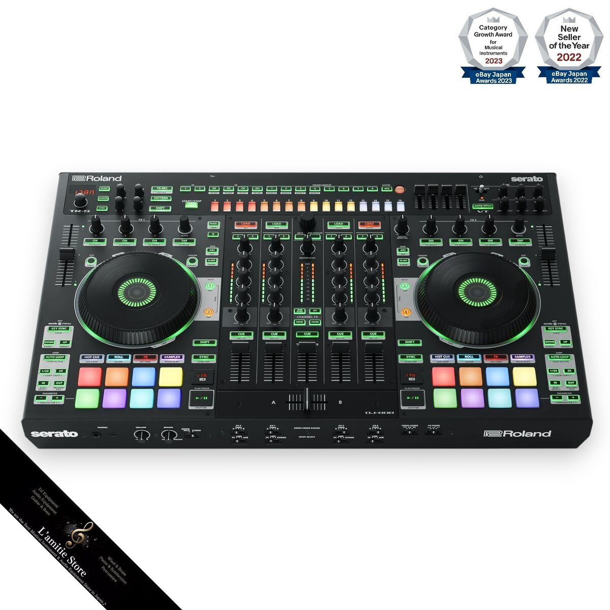 Roland DJ-808 Professional 4 Channel Mixer DJ Controller Roland DJ-808 Professional 4 Channel Mixer DJ Controller