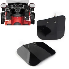 Fit Honda GL1800 2001-2017 F6B Black Air Wing Deflector Windshield Mirror Mount