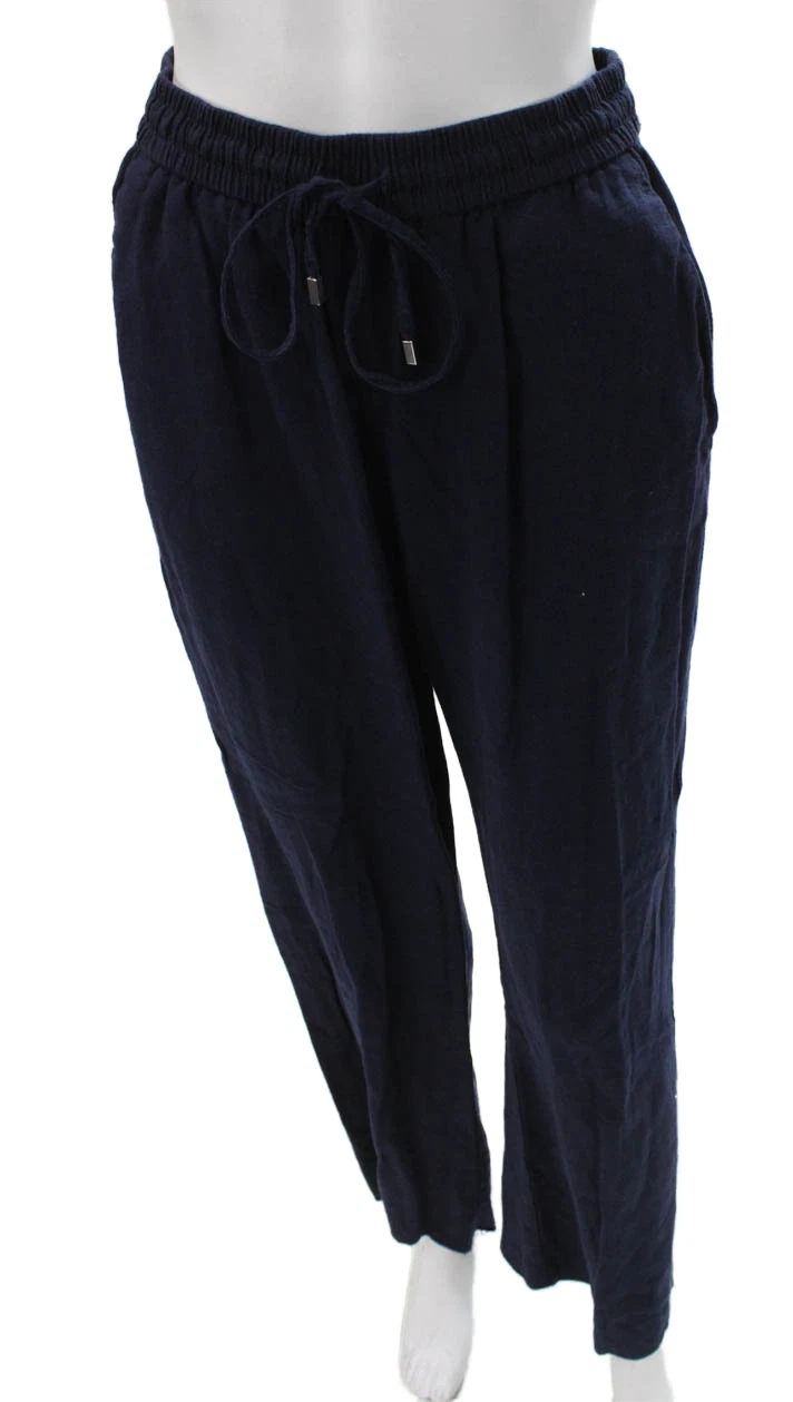 Zara Women Jogger Pants Blue Linen Blend Drawstring Size S
Opens in a new window or tab