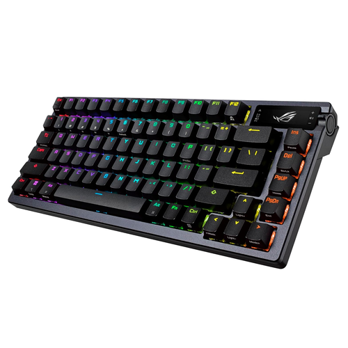 ASUS ROG Azoth 75 Tastiera da Gioco Personalizzata Wireless Fai da Te, Display OLED, - Foto 4 di 4