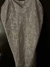 Vintage Intimates Women's Pink Satin Floral Chemise Slip Dress Size Small/Medium