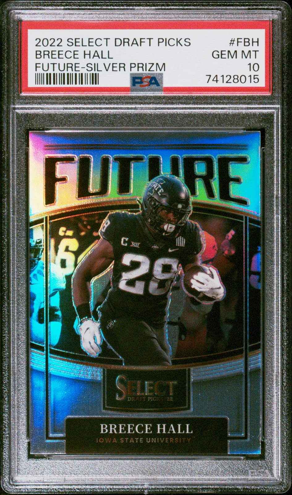Breece Hall Panini Select Draft Picks Future #FBH Silver Prizm