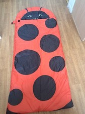 Fantastic Condition Kids Ladybird Sleeping Bag.  160cm Long Back Pack Storage