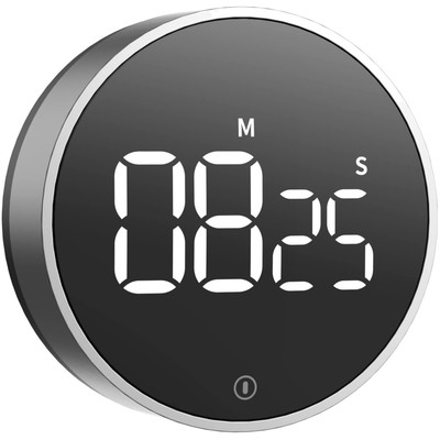 Digitaler Küchentimer - Magnetischer Countdown Timer mit 3 Lautstärkestufen, ...