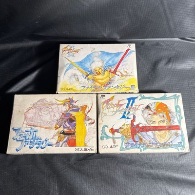FINAL FANTASY 1 2 3 I II III With Box Famicom games FC NES 21 from japan USED