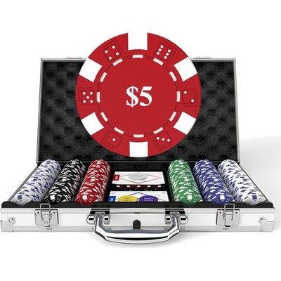 Exklusives Poker-Set 300 Chips - Texas Holdem Komplettset