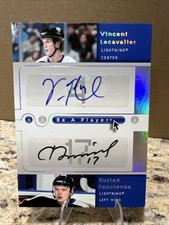 2004 UD BAP Vincent Lecavalier Ruslan Fedotenko AUTO Tampa Bay Lightning LEGEND!