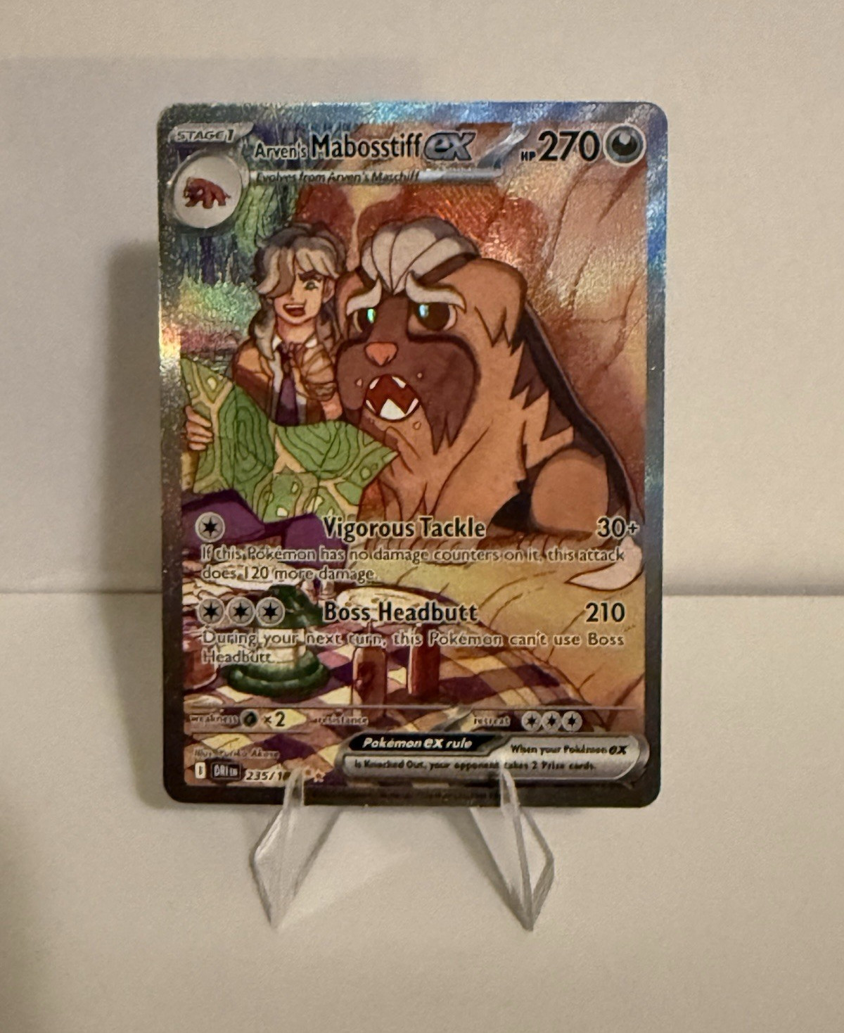 Arven's Mabosstiff ex Special Illustration Rare 235/182 Pokemon Destined Rivals