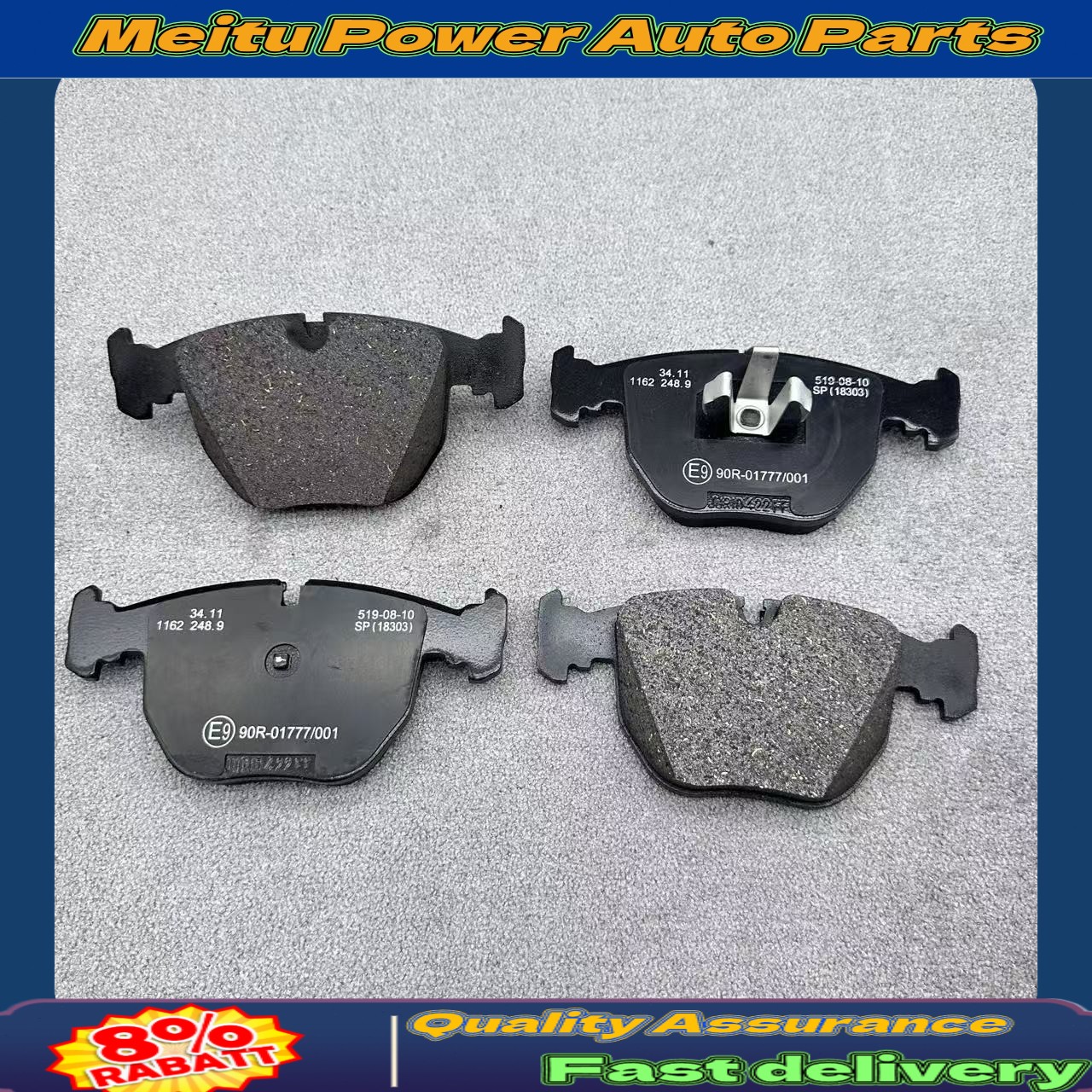 Rolls-Royce Ghost Front Brake pad kits Set P/N 34116858540