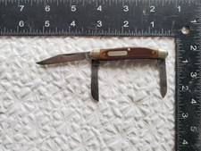 Navaja de bolsillo Schrade Old Timer 1080T de tres hojas de colección limpia EE. UU.