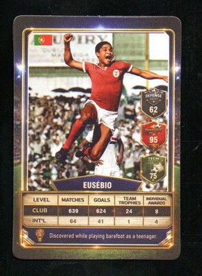 Eusebio Portugal Soccer Football Game Card