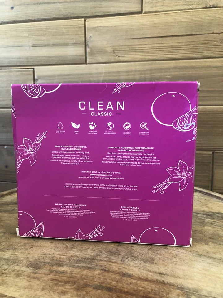 Clean Classic Fragancia Capas Duo Eau De Toilette Spray 30 ml cada uno nuevo en caja Foto 3 de 4