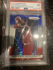 2013-14 Panini Prizm Hakeem Olajuwon Red White and Blue Pulsar PSA 9