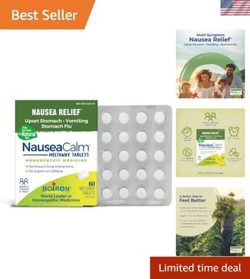 Gentle NauseaCalm Tablets for Quick Relief of Stomach Flu or Overindulgence