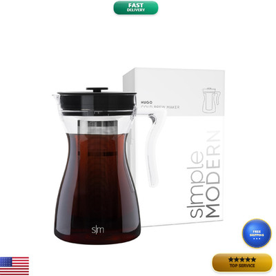 Simple Modern Hugo Cold Brew Coffee Maker Airtight Pitcher Fine Mesh Filter