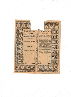 POLAND ID FOR RATION COUPONS 1917