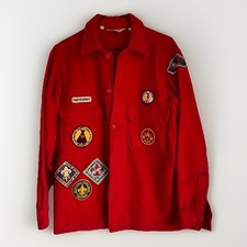 BSA Red Wool Jacket Men's Size 38 New York Nassau CR-101