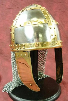 Mittelalter Normannen Nasenhelm Kettenhemd Wikingerhelm Kappe Replik Rüstung ...