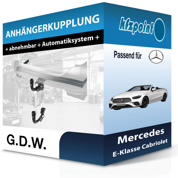 für Mercedes E-Klasse Cabriolet 09.2017- G.D.W. AnhäNgerkupplung Abnehmbar Neu-image