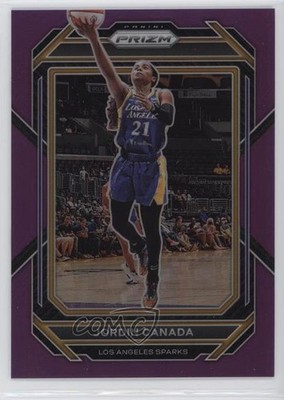 2023 Panini Prizm WNBA Purple Prizm 18/149 Jordin Canada #63 0r4