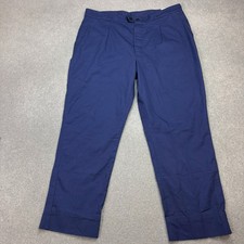 VINTAGE French Trousers Adult 40x29 Blue Workwear Chore Canvas Utility Men