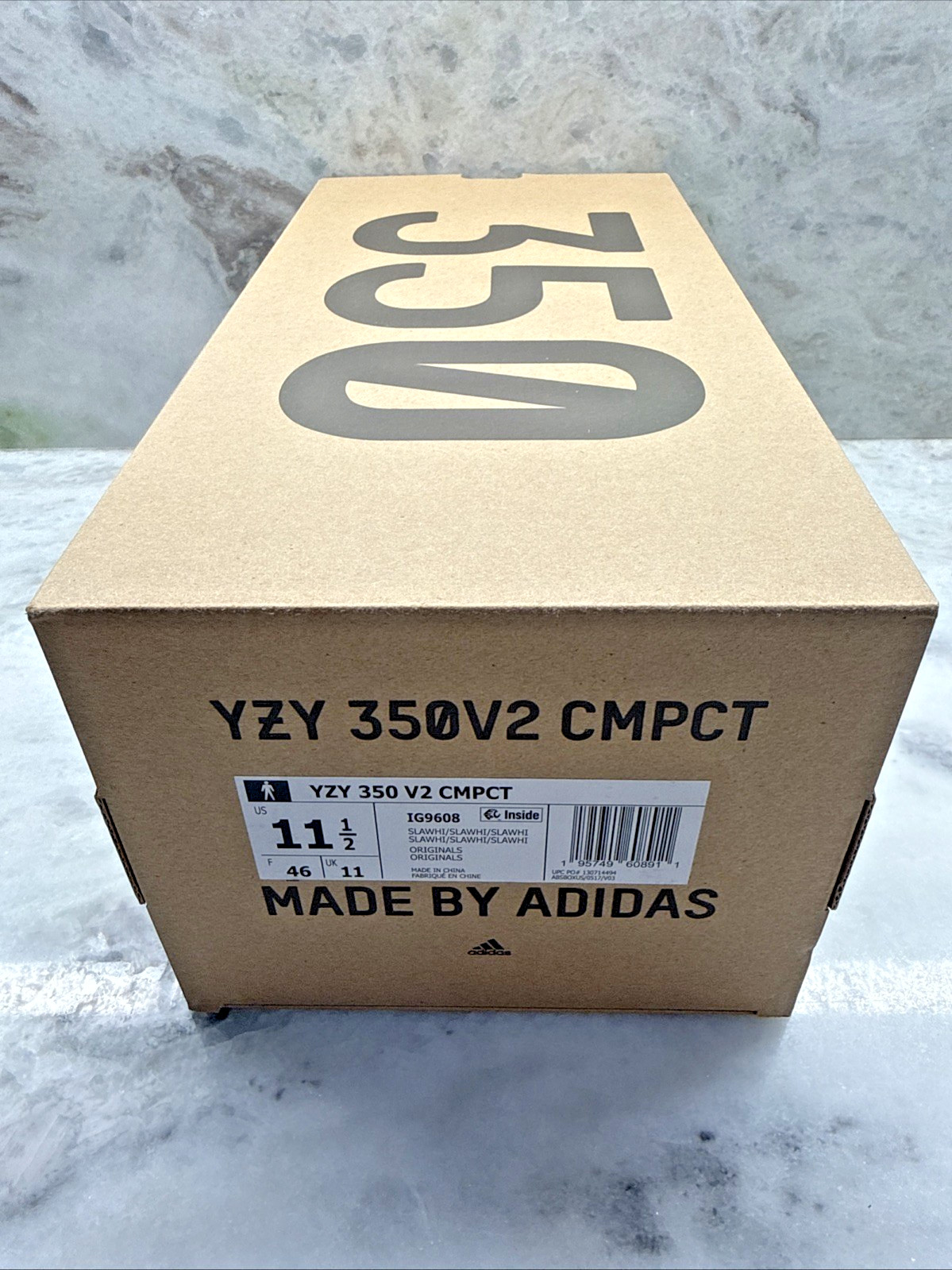 Adidas YZY 350 V2 CMPCT Yeezy 350 V2 CMPCT  IG9608 Slate Panda SIZE 11 1/2  thumbnail 4