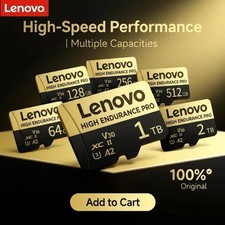 LENOVO 2TB 1TB 512GB 256GB 128GB Micro TF SD Card High Speed Class Flash Memory*
