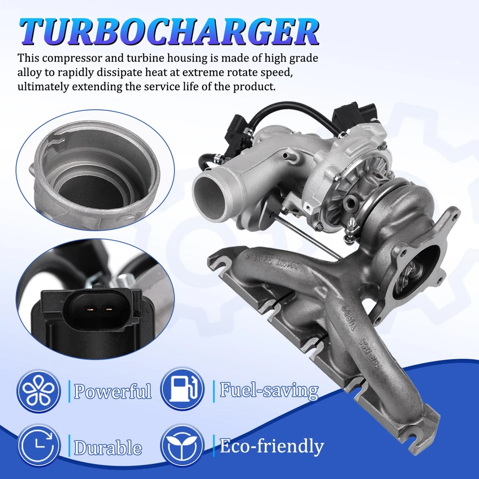 Turbo Turbocharger CCTA For VW Volkswagen Tiguan Eos Golf GTI Jetta Audi 2.0L - Изображение 3 из 4