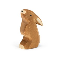 Ostheimer Hase Ohr tief Holzfigur, Holztiere 16804 - Neu - schnelle Liefeferung