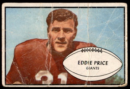 Eddie Price #16 1953 Bowman card