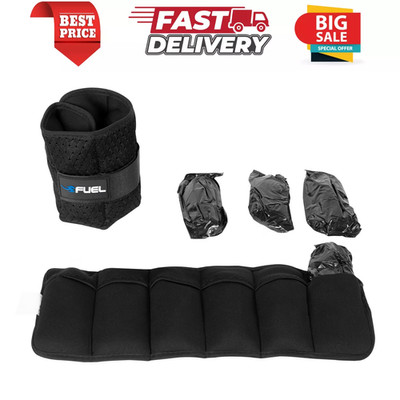 Adjustable Arm Leg Weights Wrist Ankle Exercise Running Workout, 5-Pound Pair