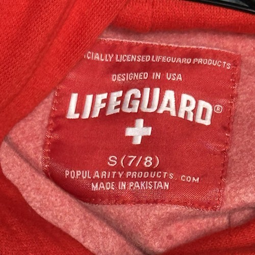 Lifeguard Official Licensed Hoodie Sweatshirt Destin Florida Red Youth Small 7/8 - Picture 4 of 7