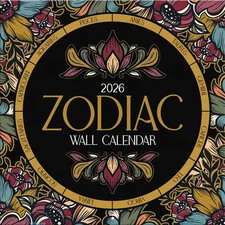 Turner Licensing,  Zodiac 2026 Wall Calendar, 12'' X 12'', 12-Month Calendar wit