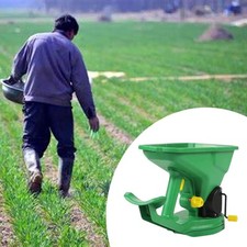 Hand Held Seed Spreader Easy Use 1.5L Ergonomic Handle Garden Supplies Green